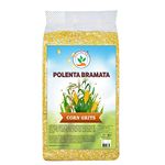 Nourcery Italian Yellow Corn Polenta Bramata, 1Kg (Corn Grits) [Vacuum Packed]