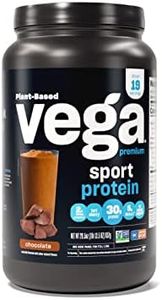 Vega Premium Sport Protein Chocolate Protein Powder, Vegan, Non GMO, Gluten Free Plant Based Protein Powder Drink Mix, NSF Certified for Sport, 29.5 oz