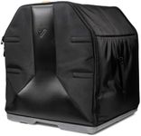 Gruv Gear Veloc 18x22 Bass Drum Bag with Removable Wheels, Rugged ABS Shell, Adjustable Cushioned Straps & Dual-Opening Design - Water-Repellent Fabric and Padded Handle - Black