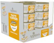 Applaws Taste Toppers 100% Natural Wet Dog Food Chicken Breast in Broth Tin 156g (Pack of 16), Limited Ingredients Pet Food