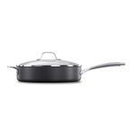 Calphalon Classic Nonstick Saute Pan with Cover, 5 Quart, Grey