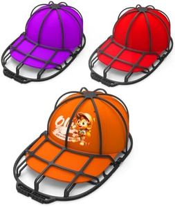 XQXA Rondelle per cappelli da baseball, pulitori per cappelli da baseball, adatte per adulti e bambini, gabbia per telaio per lavatrice, nero