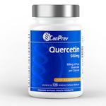 CanPrev Quercetin | 120 v-caps | 500mg of Pure Quercetin per Capsule | CanPrev Premium Natural Health Products