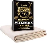 inedit Chamois Leathers For Cars - Chamois Leather - Extra Large 2800 cm² (70x40cm) Professionnal Natural Ultra Absorbent Sheep Skin For Cars And Every Surfaces