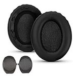 Replacement 1000XM3 Ear Cushions for Sony WH-1000XM3 Over-Ear Headphones, Compatibel WH1000XM3 Ear Pads with Softer Protein Leather, Noise Isolation Memory Foam, Black