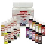 Puramio Cake Icing/Decoration Combo Pack- Whipped Cream Powder - Vanilla, 250g | Pack of 10 Liquid Food Essence (Culinary), 10 x 30ml each | Pack of 10 Liquid Food Colours, 10 x 30ml each