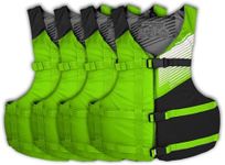 Stohlquist Fit Adult PFD Life Vest, Green & Black [4-Pack]