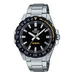 Casio Gents 41.00mm Quartz Watch with Black Analogue dial and Silver Metal Bracelet Strap EFV-120DB-1AVUEF