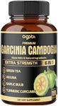 Premium Garcinia Cambogia 20:1 Extract Capsules 8550 mg - with Green Tea, Arjuna, Garlic, Turmeric, Black Pepper - Body Health & Immune Support Supplement - 1 Pack 150 Caps for 5 Months