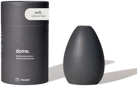 Maude Dome - Double-Sided Silicone Penis Sleeve with Multi-Textured Inside - Penis Massager + Adult Toy for Enhanced Solo or Partnered Play - Platinum Grade Silicone + Non-Vibrating (Charcoal)