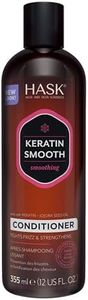 HASK Keratin Smoothing Conditioner for all hair types, colour safe, gluten-free, sulfate-free, paraben-free - 1 335 mL Bottle