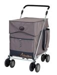 The New Range Little Donkee Folding Shopping or Leisure Trolley, Grocery Cart with 4 (8) Wheels, (PUSH version) Durable, Weatherproof, Strong and Stable for Walking. Sold Direct from Manufacturer