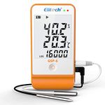 Elitech GSP-6 Digital Temperature Humidity Data Logger Pharmacy Refrigerator Thermometer Vaccine Fridge Temperature Monitor Max Min Value