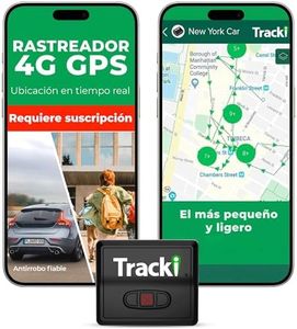 Tracki GPS Tracker for Vehicles – Real-Time 4G LTE Assets & Car Tracking Device with App, Magnetic Mount, Compact Design, Worldwide Coverage – iOS & Android (Subscription Required)
