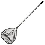 Snowbee Ranger Folding Head River Fishing Net, Telescopic Handle - Ultra-Lightweight Landing Net For Freshwater Fishing, Aluminium Hinge Mechanism Combines Rugged Strength, Black,One Size,15132