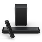 TCL S642W 2.1 CH Home Theater Soundbar with Wireless Subwoofer,200W Dolby Audio and DTS Vitrual-X, HDMI ARC, Optical, Bluetooth 5.3, Wall Mount & Remote Control