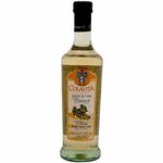 Colavita White Wine Vinegar Bottle, 500 ml with Colavita 100% Extra Virgin Oil, Cold Production, 25 ml