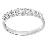 Old English Jewellers 9ct White Gold 0.25ct Ladies Eternity Ring - size J to V (Q)