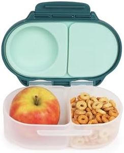 b.box Fiambrera Infantil con Compartimentos | Bento Box Infantil Mini con 2 Compartimentos Herméticos | Caja de Almuerzo y Picoteo para Niños | Cabe 1 Fruta Entera | Sin BPA