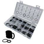 gunhunt 300 PCS Car Seal Ring Classification Kit, 18 Sizes of High Pressure and High Temperature Resistant Rubber O-Rings, Car Air Conditioner A/C Repair Gasket Seal Ring, Universal for Cars (Black)