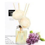 Aronica Package Twin Sola Flower and Reed Diffuser 5.4oz/160 ml (Pure Lilac)