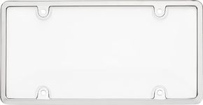 Cruiser Accessories 62031 Tuf Combo License Plate Frame, Chrome/Clear,1 Frame