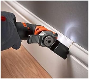 Black+Decker Outil Multifonction Oscillatoire 18 V sans Fil - Sciage, Ponçage, Grattage et Meulage - Livré avec Batterie 2 Ah, Chargeur et 20 Accessoires en Coffret BDCOS18D1K-QW
