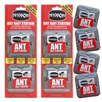 Nippon Ant Killer Indoor - Nippon Ant Bait Station 2x2 Pack - Nipon Ant Traps Indoor, Ant Killer Outdoor Pet Safe, Black & Red Ants Repellent, Pet-Friendly Ant Control, UK Ant Nest Killer for House