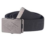 Lee Cooper LCBELT613 Mens Canvas Webbing Work Safety Pant Belt, Black, One Size