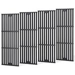 Criditpid Grill Grates for Char Griller 5050, 3001, 2121, 5650, 5072, 2123, 2828, 3072, 3030, 3008, 4000, 19 3/4" Cast Iron Cooking Grate Replacement Parts for Chargriller 5050, King Griller, 4-Pack