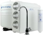 Aquasana SmartFlow™ Reverse Osmosis Water Filter System - High-Efficiency Under Counter RO Removes up to 99.99% of 90 Contaminants, Including Fluoride, Arsenic, Chlorine, and Lead - Chrome Faucet