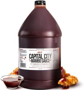 Capital City Mambo Sauce Mild, Washington DC Wing Sauces, Perfect Condiment for Wings Chicken Pork Beef Seafood Burgers Rice or Noodles, 128oz (1 Gallon)