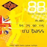 Rotosound RS88S Black Nylon Standard Gauge Flatwound Bass Strings Short Scale (65 75 90 115)