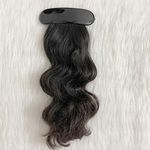 Capillatura Ponytail Tik tak hair Extensions - Wavy (10, Natural Black)