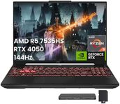 ASUS TUF A16 Gaming Laptop, 16" FHD+ 144Hz Display, AMD Ryzen 5 7535HS, GeForce RTX 4050, 32GB DDR5, 2TB SSD, RGB Backlit Keyboard, Num Pad, HD Webcam, Wi-Fi 6, Win 11, Black, 1TB Docking Station Set