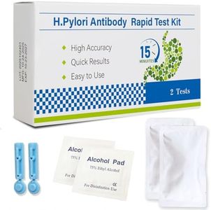 H. Pylori Test Kit — 2 PCS, Self-Test with 99.9% Accurate Results in 10-15 Minutes, Helicobacter Pylori Treatment Easy to Read for Home Use