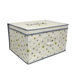 Large Collapsible Jumbo Storage Box Folding Storage Chest Kids Room Tidy Toy Box (Busy Bee)