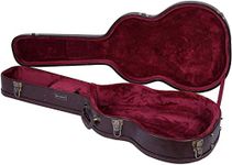 Crossrock Hard-Shell Wood case-Stainless Steel Latches, Sponge Lining, Metal Feet, Storage Space-for 4/4 Classical Nylon String Guitars, Vintage Brown (CRW620CBR)