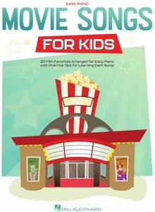 Movie Songs for Kids: Easy Piano Songbook with Lyrics