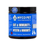 Myco Pet Gut & Immunity+ for Dogs & Cats, Probiotic Powder with Functional Mushrooms, Prebiotics, Postbiotics & Colostrum, Gut Health, Digestion, Itchy Paws, Skin & Immune Support, 30g