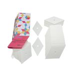 Yosine 300pcs 2 Inch Diamond 60 Degrees Paper Piecing Paper for quilting DIY sewing crafts,6 Point Diamond Paper Piecing Templates