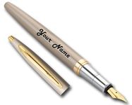 Cello Personalized Name on Pen Signature Creme Ivory Fountain Pen with Gift Bag Customized For Men and Women | Teachers | Weddings | Corporate | Employee Gifting