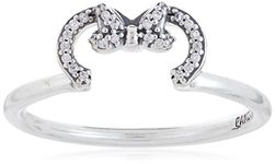 Pandora, Disney Minnie Mouse Ears Silhouette Puzzle Ring, Size 48