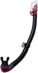 TUSA SP-0101 Hyperdry Elite II Scuba Diving Snorkel, Black/Metallic Dark Red