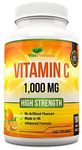 Vitamin C 1000mg - 180 Vegan Tablets | High Strength, Immune Support, Easy to Swallow, Ascorbic Acid Supplement | 6-Month Supply for Overall Health & Wellness