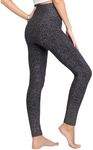 Premium Fleece Lined Leggings Women High Waisted Winter Warm Leggings - 20+ Colors, Regular & Plus Size, Sweater - Black Glitter, Small-Medium