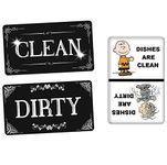 ENVIX Washing Machine and Dishwasher Magnet with Clean and Dirty Sign; Can be Used on Both Machines; A Great Water Saver; Indicator Tells Whether The Material Inside are Dirty or Clean - 3 Magnets