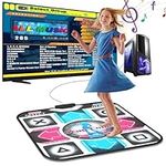 BEBAPOW USB Dance Mat for PC/Computer, Single Dance Pad for Exercise & Fitness with Dancing Game Software, Compatiable with WinXP/ Win7/ Win10/ Win11, 7 Difficulty Levels for Kids&Adults