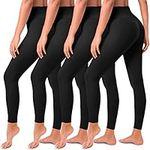 4 Pack Leggings for Women Butt Lift