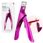 MelodySusie Acrylic Nail Clippers, Professional Nail Clippers Cutters for Acrylic Nails Fake Nail Tips, Adjustable Stainless Nail Trimmer, Manicure Tool for Salon Home Nail Art, Purple